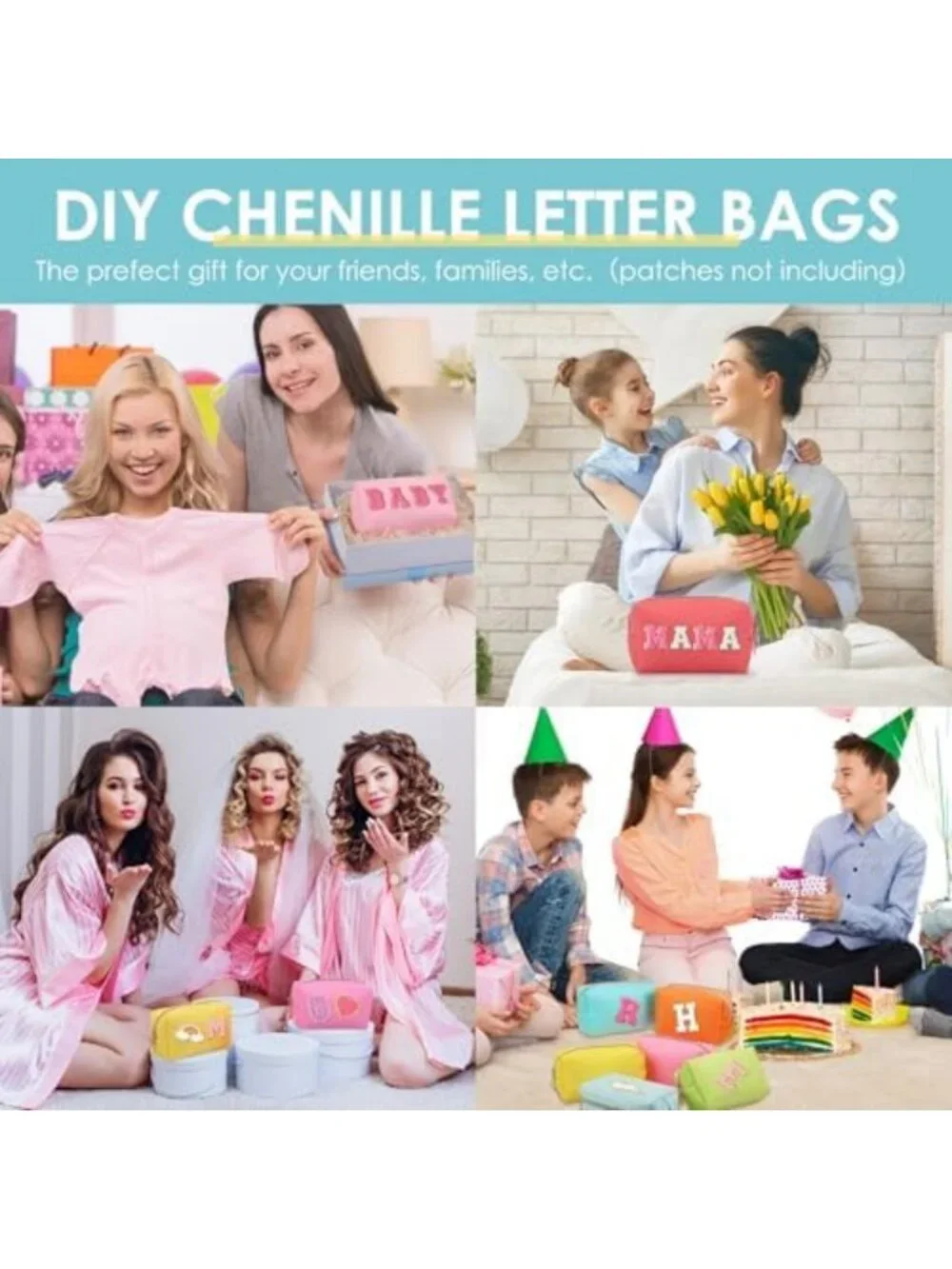 12 Pcs Nylon Makeup Bags Set | Colorful Cosmetic Pouches for Travel & Storage